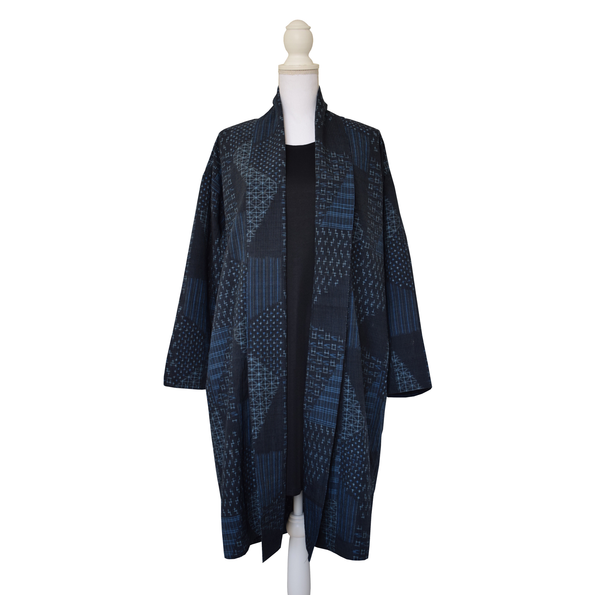 Jacket / Blue / Sashiko style *woven* | ONOKIMONO